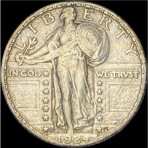 1924-S Standing Liberty Quarter NEARLY UNCIRCULATED