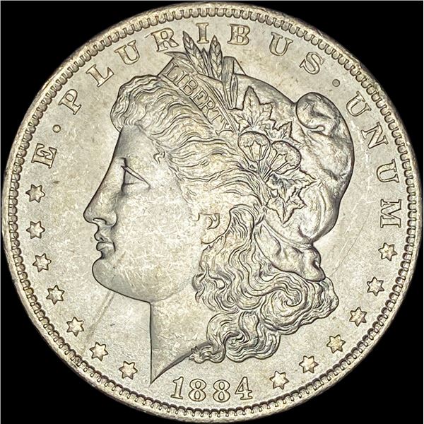 1884-O Morgan Silver Dollar NEARLY UNC