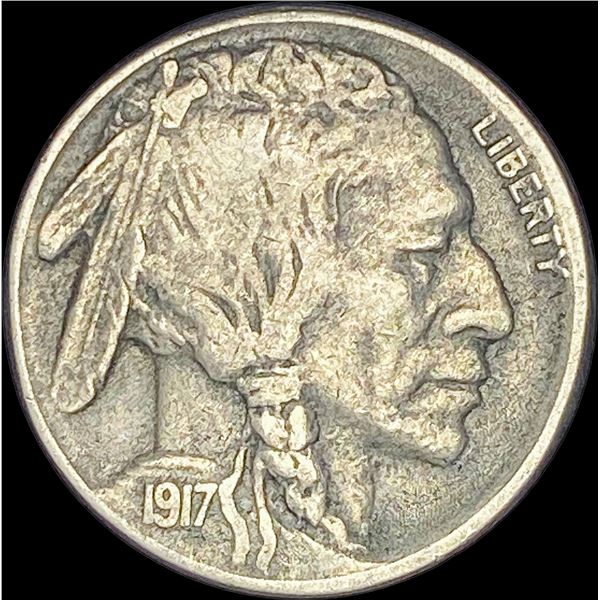 1917-S Nickel Five Cents Buffalo NEARLY UNCIRCULATED