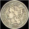 Image 1 : 1880 Nickel Three-Cent Piece NEARLY UNCIRCULATED