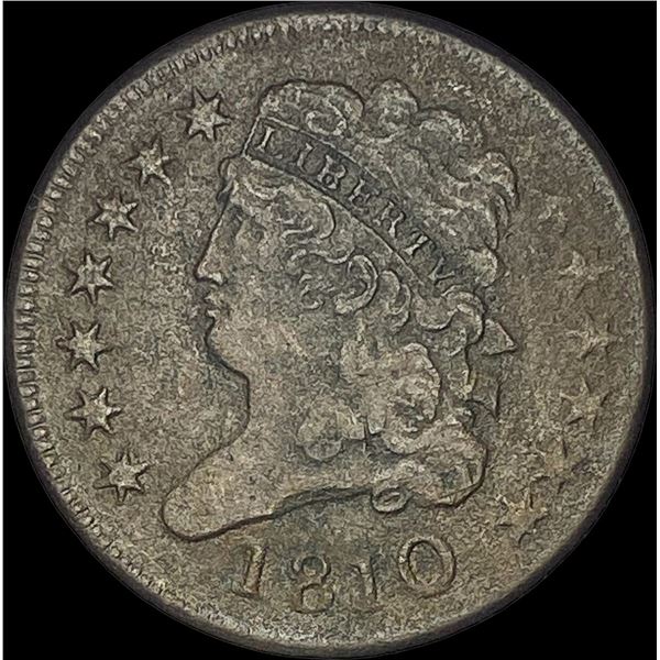 1810 Classic Head Half Cent LIGHTLY CIRCULATED