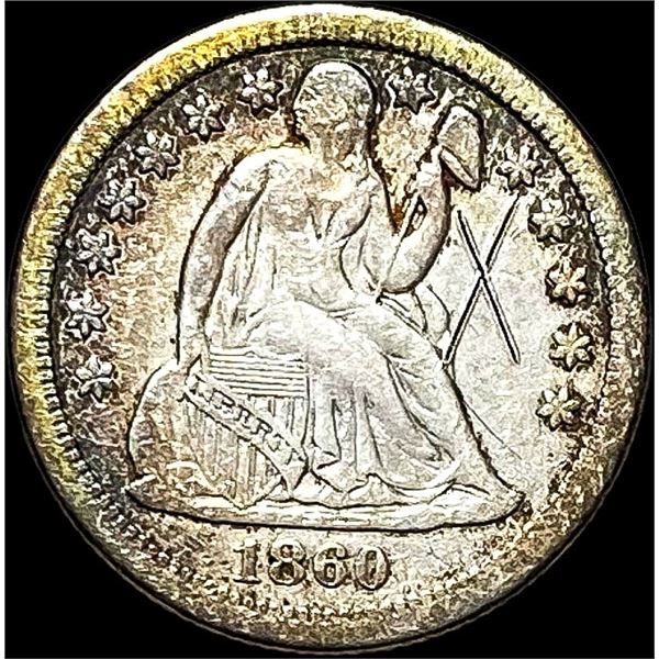 1860-S Seated Liberty Dime NEARLY UNCIRCULATED