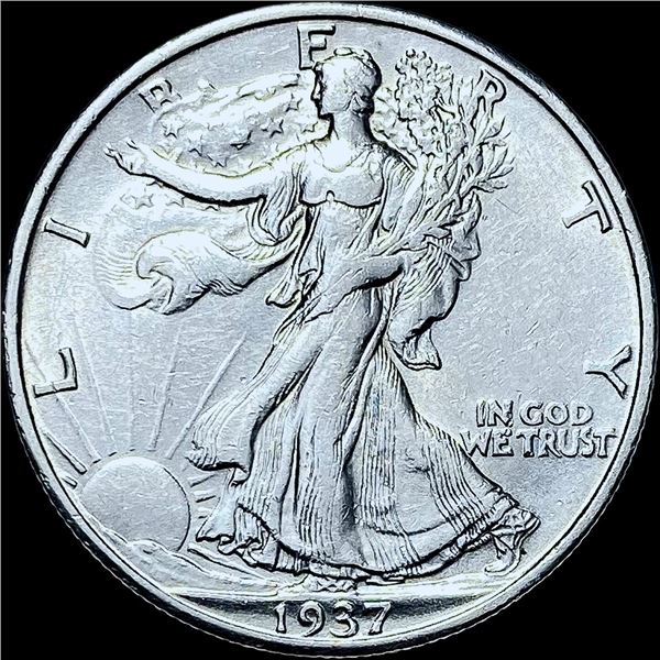 1937-S Walking Liberty Half Dollar CHOICE AU