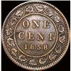 Image 2 : 1858 Canada Large Cent LIGHTLY CIRCULATED