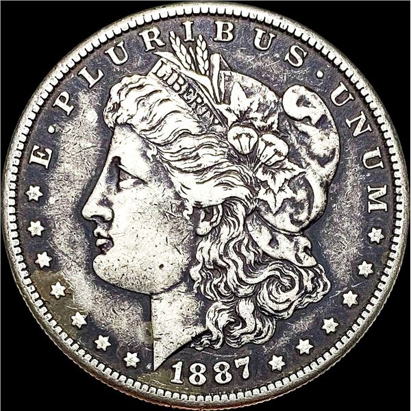 1887-S Silver Morgan Dollar LIGHTLY CIRCULATED
