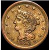 Image 1 : 1853 Braided Hair Half Cent CLOSELY UNCIRCULATED