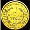 Image 2 : 1853-O Gold $1 Liberty Head UNC