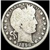 Image 1 : 1898 Silver Barber Quarter NICELY CIRCULATED