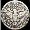 Image 2 : 1898 Silver Barber Quarter NICELY CIRCULATED