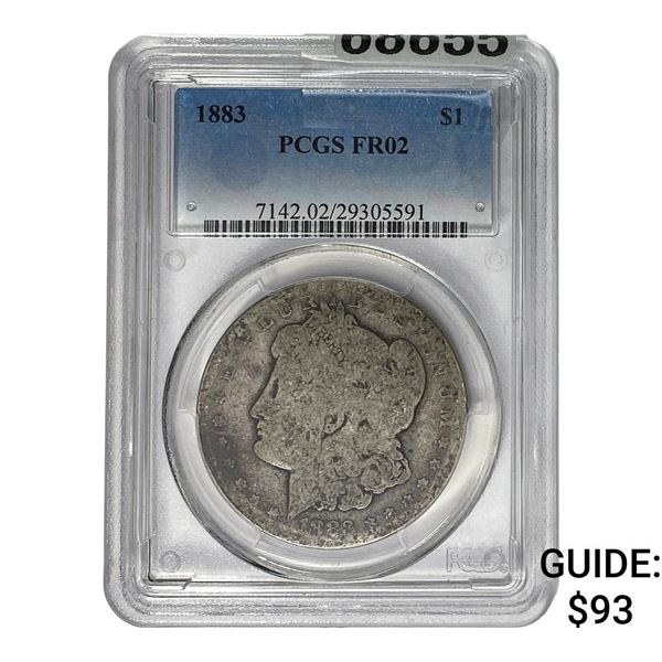 1883 Morgan Silver Dollar PCGS FR02