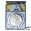 Image 1 : 1883 Morgan Silver Dollar ANASD MS64