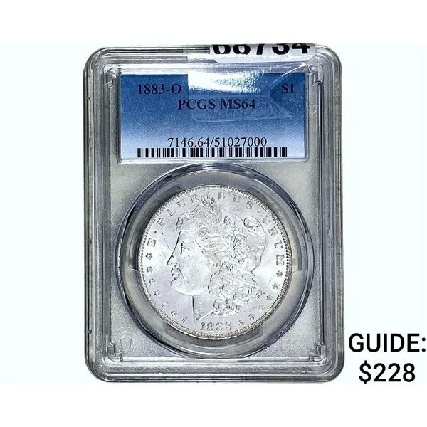 1883-O Morgan Silver Dollar PCGS MS64