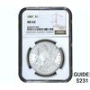 Image 1 : 1887 Morgan Silver Dollar NGC MS64