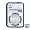 Image 1 : 1887 Morgan Silver Dollar NGC MS64