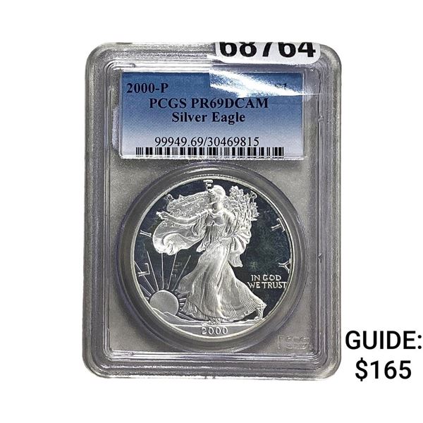 2000-P Silver Eagle PCGS PR69 DCAM