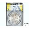 Image 1 : 1923 Silver Peace Dollar ANACS MS63