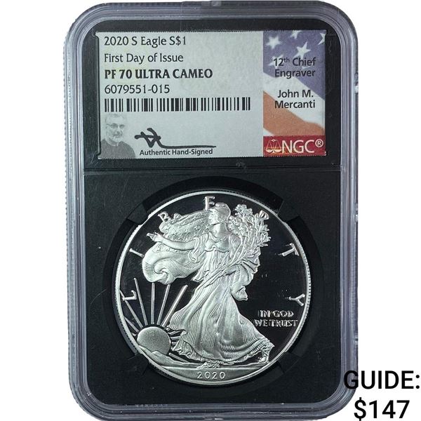2020-S Silver Eagle NGC PF70 Ultra Cameo