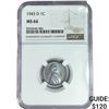 Image 1 : 1943-D Wheat Cent NGC MS66