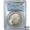 Image 1 : 1880 8/7 Morgan Silver Dollar PCGS AU58