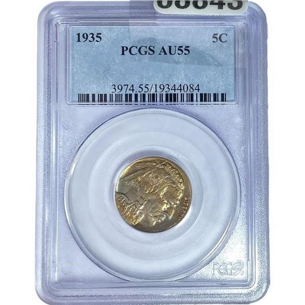 1935 Buffalo Nickel PCGS AU55