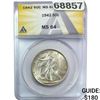 Image 1 : 1942 Walking Liberty Half Dollar ANACS MS64
