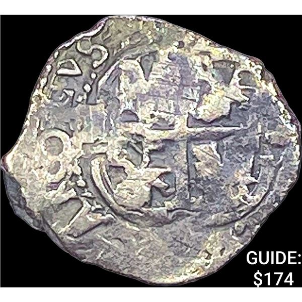 1500s-1600s Spanish Colonial Silver Cob NEARLY UNCIRCULATED