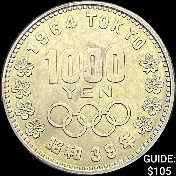 1964 Japan Silver 1000 Yen UNCIRCULATED