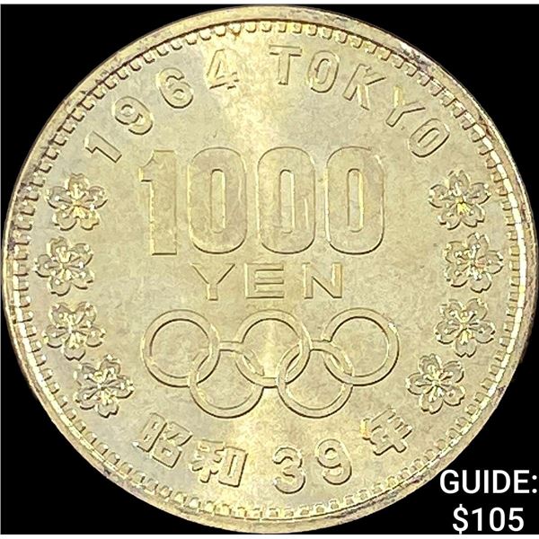 1964 Japan Silver 1000 Yen UNCIRCULATED