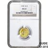 Image 1 : 1928 $2.50 Gold Quarter Eagle NGC MS63