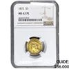 Image 1 : 1872 $3 Gold Piece NGC MS62 PL