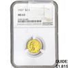 Image 1 : 1927 $2.50 Gold Quarter Eagle NGC MS63