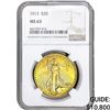 Image 1 : 1913 $20 Gold Double Eagle NGC MS63
