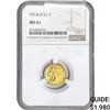 Image 1 : 1914-D $2.50 Gold Quarter Eagle NGC MS61