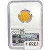 Image 2 : 1912 $2.50 Gold Quarter Eagle NGC MS61