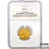 Image 1 : 1910 $5 Gold Half Eagle NGC MS62