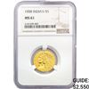 Image 1 : 1908 $5 Gold Half Eagle NGC MS61
