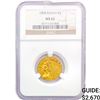 Image 1 : 1908 $5 Gold Half Eagle NGC MS62