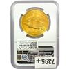 Image 2 : 1908 $20 Gold Double Eagle NGC MS63