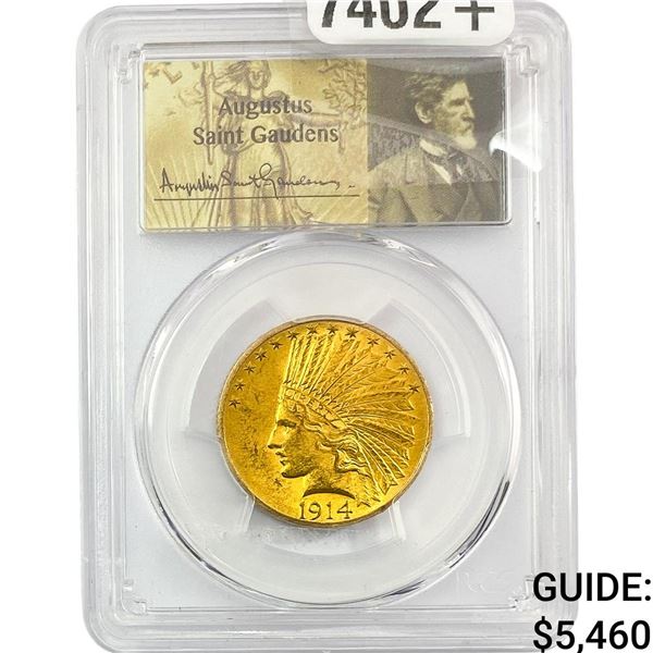 1914 $10 Gold Eagle PCGS MS63