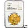 Image 1 : 1923 $20 Gold Double Eagle NGC MS63