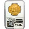 Image 2 : 1923 $20 Gold Double Eagle NGC MS63