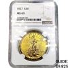 Image 1 : 1927 $20 Gold Double Eagle NGC MS63