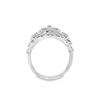 Image 2 : 14kt WG Diamond Cluster Flower Ring