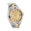 Image 3 : Rolex Ladies Two Tone Gold And Steel Champagne Dial Diamond And Sapphire Date Wa