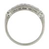Image 2 : Antique Palladium 0.2 ctw Baguette & Single Cut Diamond Stackable Band Ring