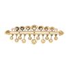 Image 3 : Vintage Victorian Revival 14k Rosy Gold 3.26 ctw Round Diamond Dangle Pin Brooch