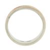 Image 8 : Vintage Mens 14k Multi Tone Gold 0.10 ctw Channel Set Diamond Grooved Band Ring