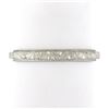 Image 1 : Antique Platinum 2.6mm Detailed Textured Work Eternity Stackable Band Ring