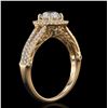 Image 3 : 0.90 ctw CENTER Diamond 14K Yellow Gold Unity Ring (1.61 ctw Diamonds)