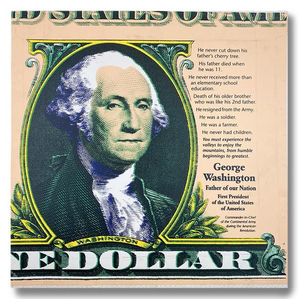 George Washington, Father of Our Nation by Steve Kaufman (1960-2010)